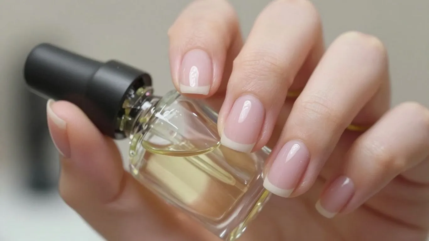 Gelnägel und Nagelöl auf einem Tisch